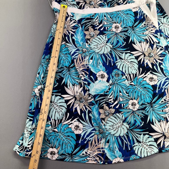 Tommy Hilfiger Blue Floral Polished Dress Sleeveless Dress Size 14 Boho NWT Read - Picture 4 of 10